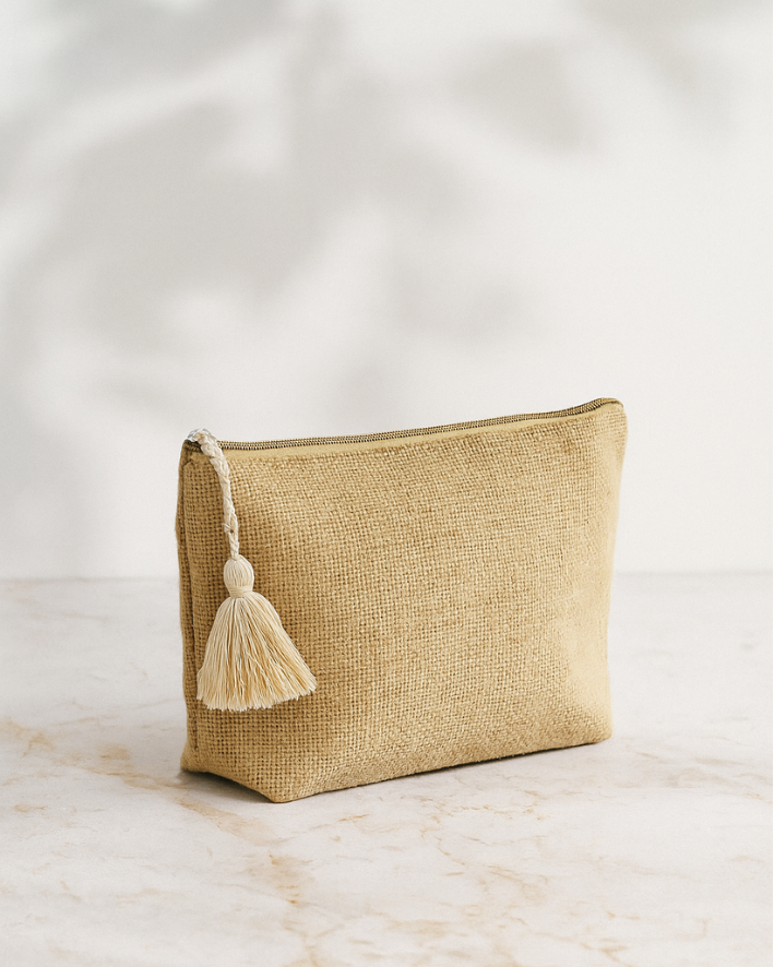 JUTE TOILETRY BAG 06
